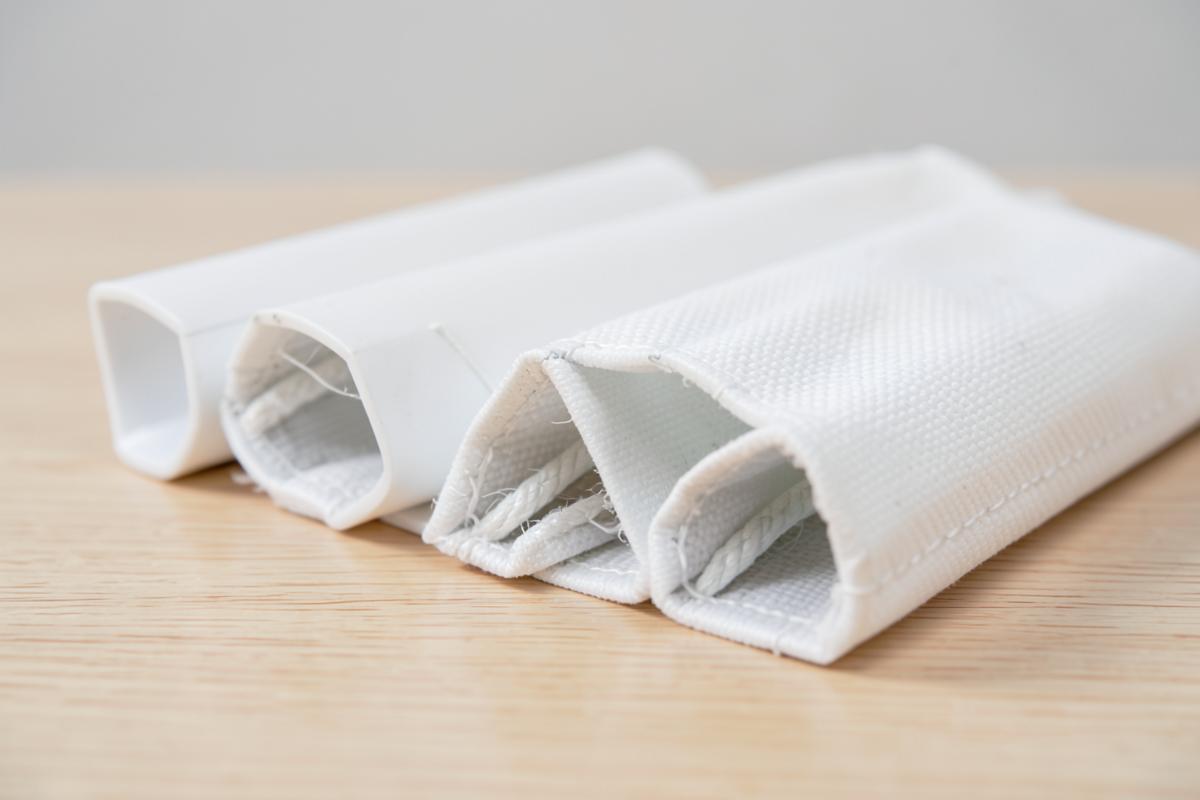 PVC coated fabric keder profiles with rope core